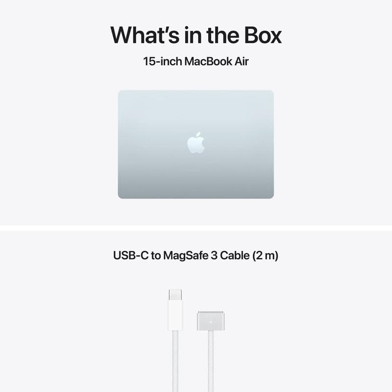 MacBook Air 15.3" Retina/Apple M5 (CPU 10-core, GPU 10-core, NeuralEngine16-core)/24GB/512GB - Sky Blue - US English KB (No Adapter)  - 2026 (CTO from MDVQ4RO/A)