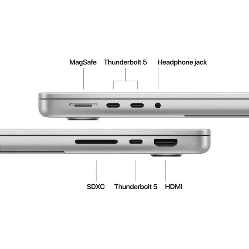 MacBook Pro 14.2"/Apple M5 Pro (CPU 18-core, GPU 20-core, Neural Engine 16-core)/64GB/2TB - Silver - INT KB (No Adapter) - 2026 (CTO  from MGDP4RO/A)