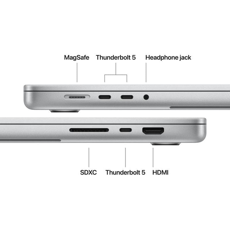 MacBook Pro 16.2"/Apple M5 Pro (CPU 18-core, GPU 20-core, Neural Engine 16-core)/48GB/2TB - Silver - US English KB (No Adapter) - 2026 (CTO from MGE64RO/A)