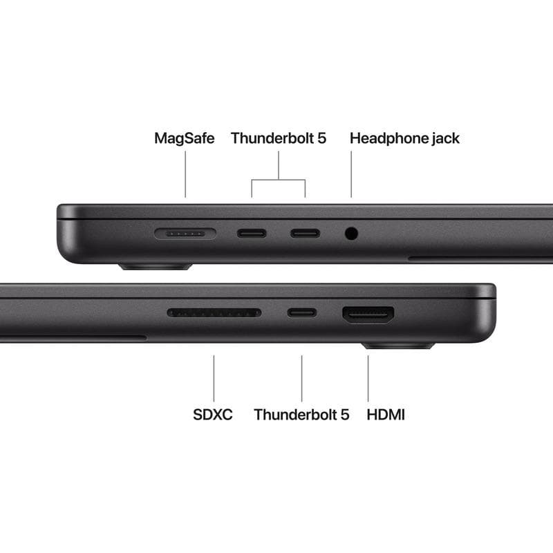 MacBook Pro 16.2"/Apple M5 Max (CPU 18-core, GPU 40-core, Neural Engine 16-core)/48GB/2TB - Space Black - US KB (No Adapter) - 2026 (CTO from MGEE4RO/A)