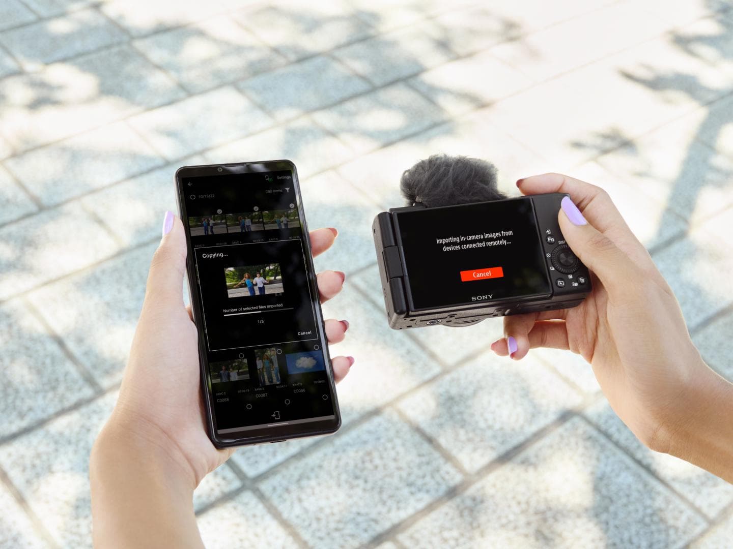 SONY Compact dedicata pentru vlogging ZV-1F 20.1MP, 7.6mm, F2 ISO 125-12.800, 1/32.000s, 4K @30fps, SD/SDXD/SDHC/x1 Micro-HDMI/x1 USB-C, Rafala 3.5-16cps, WiFi/Bluetooth, Senzor CMOS Exmor RS 1"