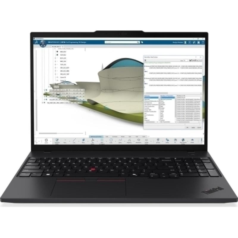 Laptop Workstation Lenovo ThinkPad P16s Gen 4, cu procesor Intel Core Ultra 7 255H, 16'' IPS, 32 GB DDR5, 1 TB SSD, NVIDIA RTX PRO 500, 6GB GDDR7, Windows 11 Pro