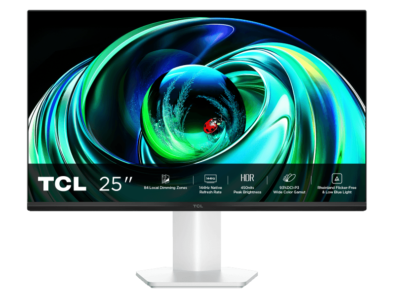 Monitor Gaming QD-Mini LED TCL 25G54, 24.5", Full HD (1920x1080), 144Hz, 5ms, HDR450, HDMI, VGA, Jack