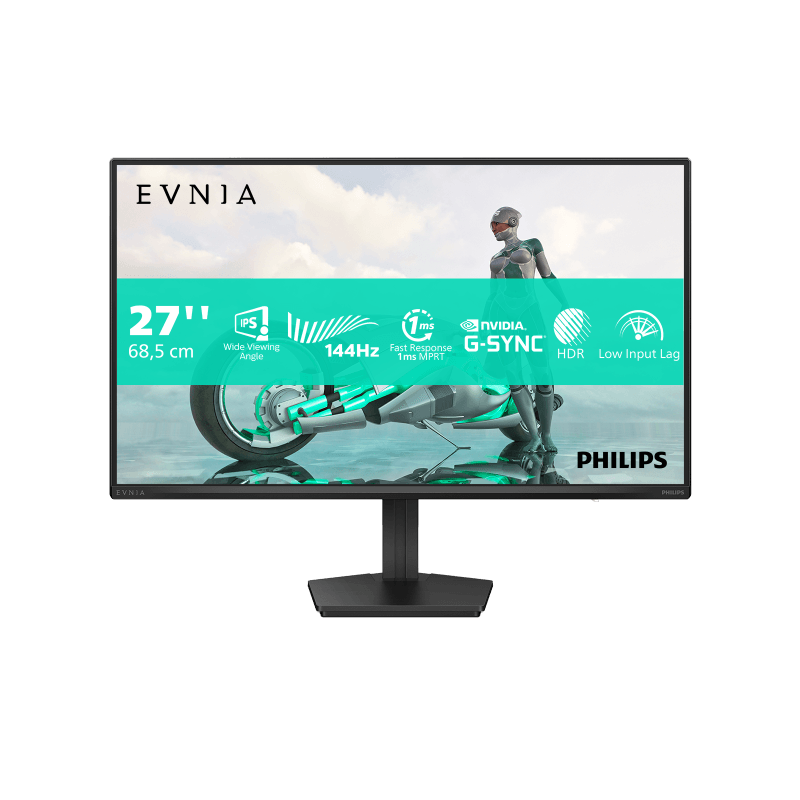 Monitor Philips 27" 27M2N3200NF/00, Diagonal (inch): 27, Diagonal (cm): 68, Aspect ratio: 16:9, Panel: IPS, Resolution: 1920x1080, Refresh Rate: 144Hz, Response time GtG: 4ms, Response time MPRT: 0.5ms, Brightness (max): 300 cd/m², Contrast (static) : 1500:1, Contrast (dynamic): Mega Infinity DCR