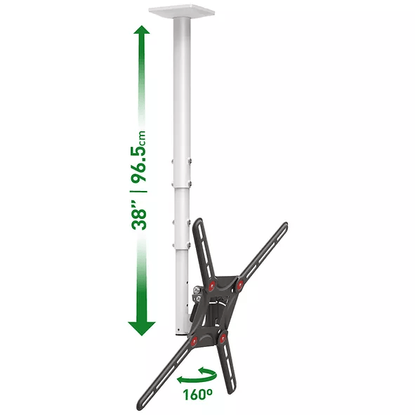 Suport TV de perete, Barkan 3500.W, Fix, 29"- 65", VESA 400 x 400 mm, suporta pana la 40kg, alb