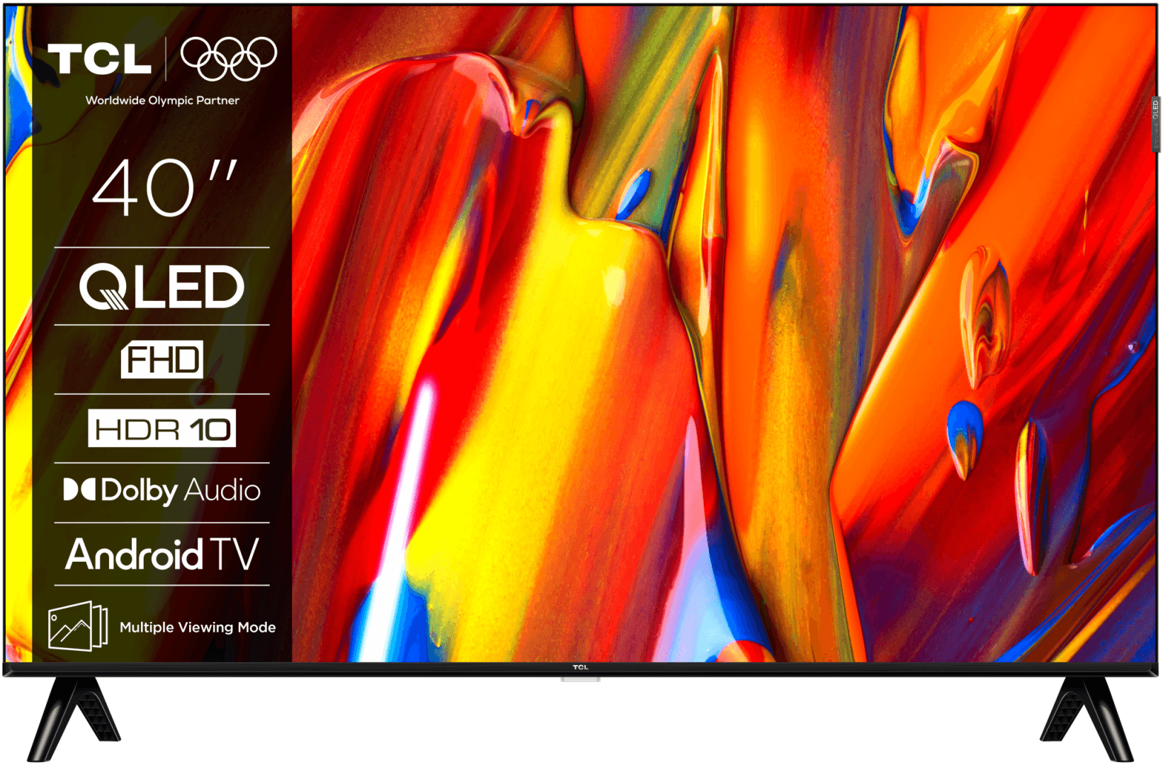 Televizor TCL QLED 40V5C, 100 cm, Smart Google TV, Full HD, (Model 2025)