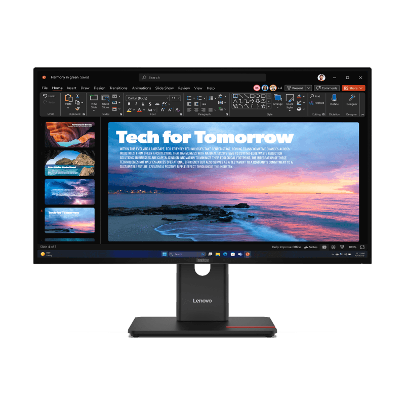 Lenovo ThinkVision T27QD-40. Display diagonal: 68.6 cm (27"), Display resolution: 2560 x 1440 pixels, HD type: Wide Quad HD, Display technology: LED, Native aspect ratio: 16:9, Viewing angle, horizontal: 178°, Viewing angle, vertical: 178°. Built-in USB hub. VESA mounting, Height adjustment