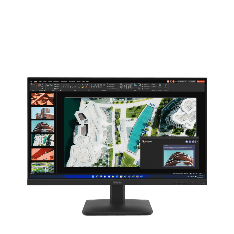 Monitor  Lenovo ThinkVision S27-4e; 27"IPS, FHD (1920x1080), 16:9, Brightness: 300 cd/m², Contrast ratio: 1500:1, Response time: 4ms GtG (Extreme mode) / 6ms GtG (Typical mode), Dot / Pixel Per Inch: 82 dpi, Color Gamut: 99% sRGB, View angle: 178° / 178°, Stand: Tilt Stand, Side Bezel Width: 2.0 mm