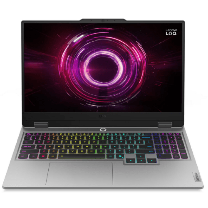 Laptop Gaming Lenovo LOQ 15AHP10, cu procesor AMD Ryzen 5 220, 15.6'' IPS, 16 GB DDR5, 512 GB SSD, NVIDIA GeForce RTX 5050, 8 GB GDDR7, Fr OS