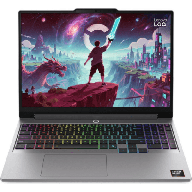 Laptop Gaming Lenovo LOQ 15AHP11, cu procesor AMD Ryzen 7 250, 15.3'' IPS, 16 GB DDR5, 512 GB SSD, NVIDIA GeForce RTX 5050, 8GB GDDR7, Fr OS