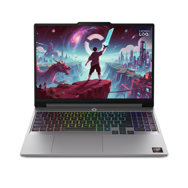 Laptop Gaming Lenovo LOQ 15AHP11, cu procesor AMD Ryzen 7 250, 15.3'' IPS, 16 GB DDR5, 512 GB SSD, NVIDIA GeForce RTX 5060, 8GB GDDR7, Fr OS