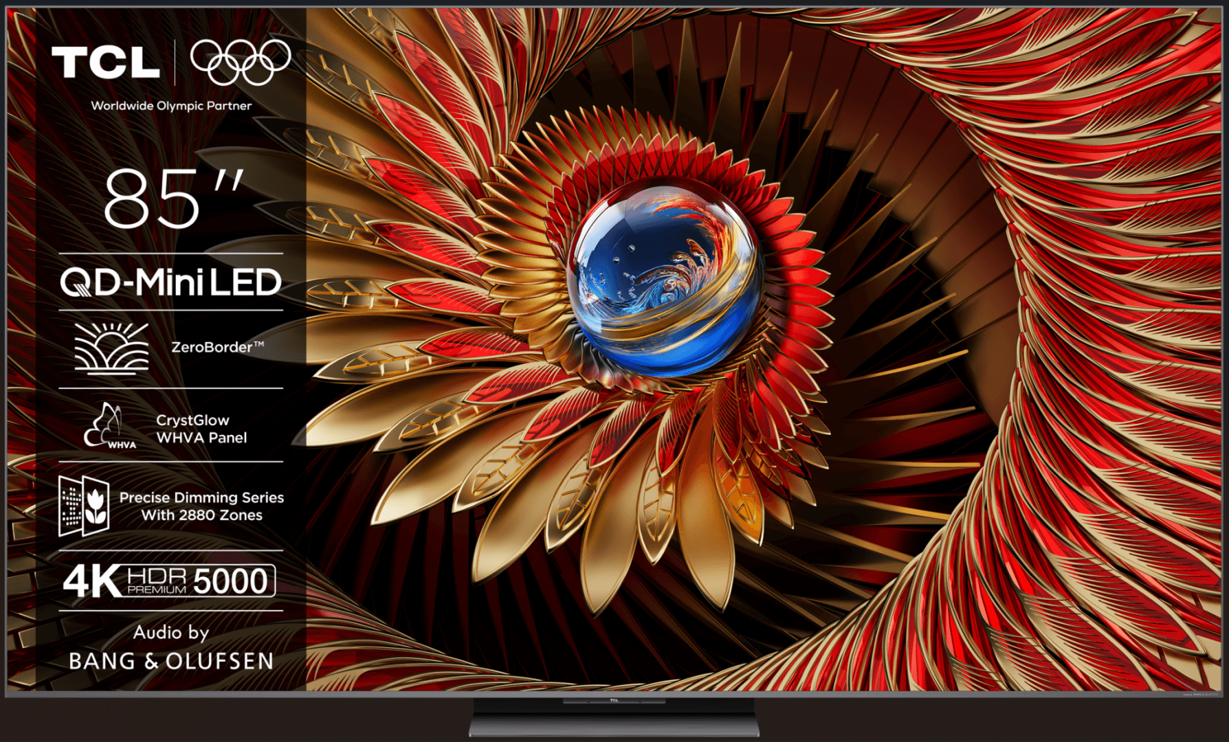 Televizor TCL Mini LED 85Q8C, 215 cm, Smart Google TV, 4K Ultra HD, (Model 2025)