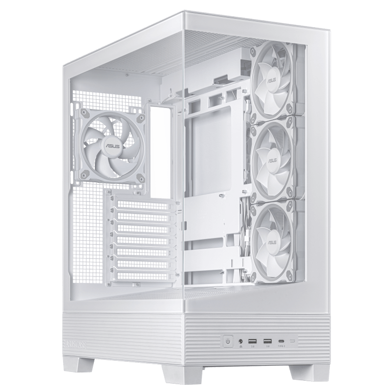 ASUS A31 Plus TG ARGB WHITE. Form factor: Midi Tower, Type: PC, Product colour: White. Side fans installed: 3x 120 mm, Rear fans installed: 1x 120 mm, Rear fans diameters supported: 120,140 mm. Supported HDD sizes: 2.5,3.5". Width: 238 mm, Depth: 511 mm, Height: 435 mm. Package width: 290 mm