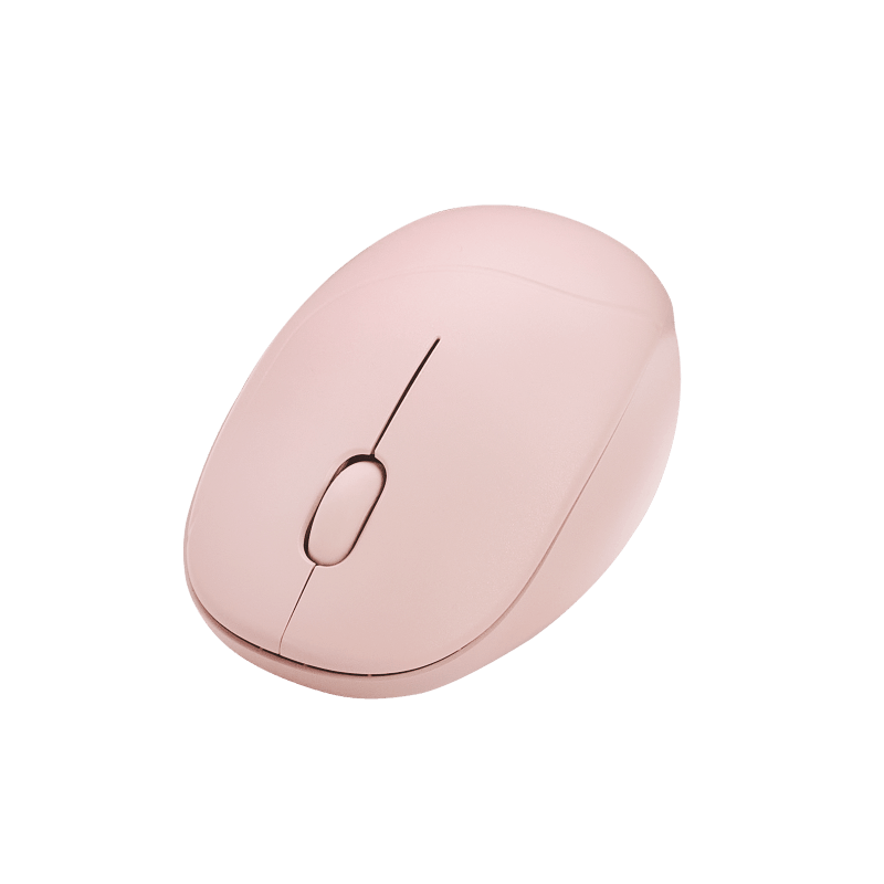 ASUS Fragrance Mouse MD101. Form factor: Ambidextrous. Movement detection technology: Optical, Device interface: RF Wireless + Bluet ooth, Movement resolution: 2400 DPI, Buttons type: Pressed buttons, Buttons quantity: 3, Scroll type: Wheel. Power source: Batteries. Product colour: Pink