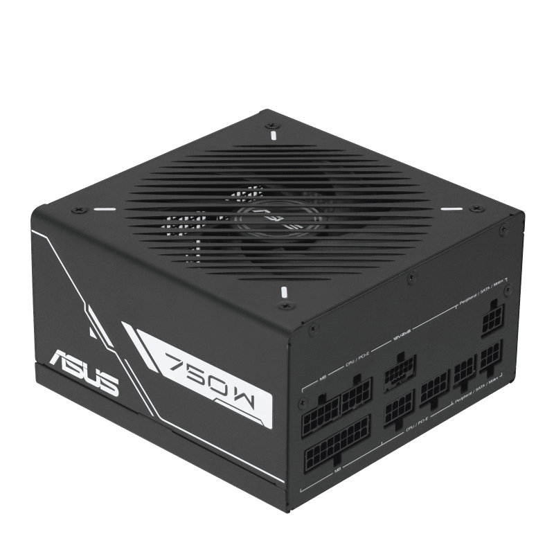 ASUS Prime -750G. Total power: 750 W, AC input voltage: 100 - 240 V, Power Factor Correction (PFC) type: Active. Motherboard power connector: 20+4 pin ATX, Motherboard power cable length: 60 cm, SATA power cable length: 400,120 mm. Purpose: PC, Power supply unit (PSU) form factor: ATX, 80 PLUS