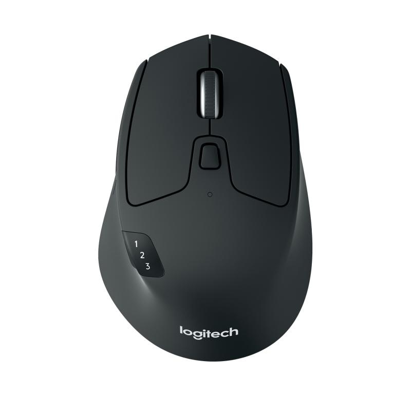 Mouse wireless optic Logitech M720 Triathlon, rezolutie 1000 DPI, butane/rotitte 8/1, interfata nano USB, negru