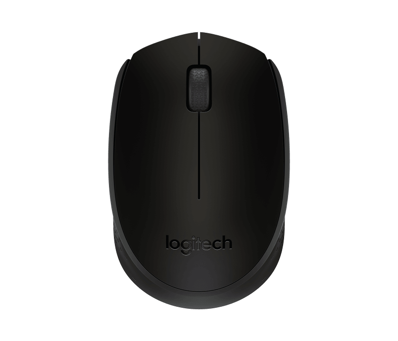 Mouse wireless Logitech B170, optic, interfata USB, rezolutie 1000 DPI, numar butoane 2/1, negru