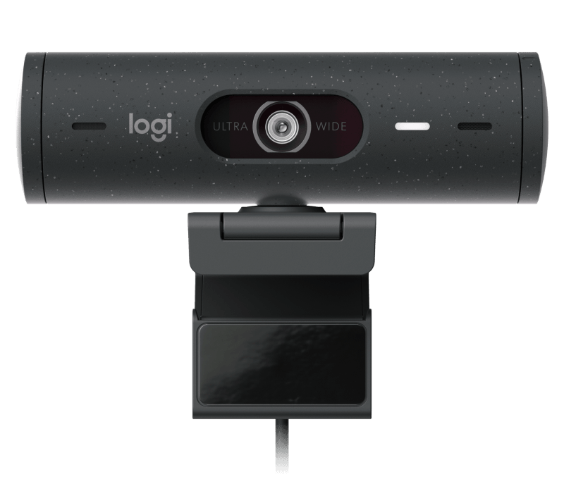 Camera web Logitech Rally BRIO 500 Graphite, rezolutie senzor 4MP, rezolutie foto 1920 x 1080 pixeli, interfata USB-C, microfon, Mod automat HDR, unghi de vizibilitate 90 grade, graphite