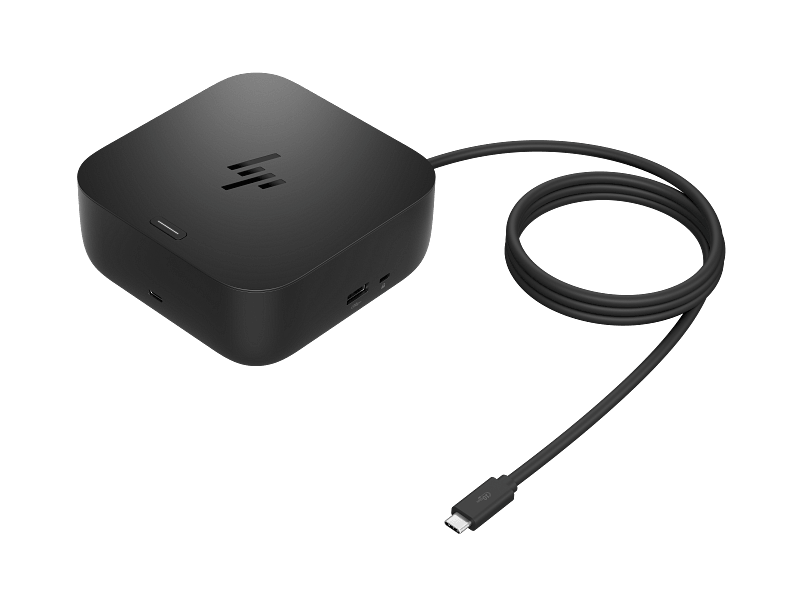 HP USB-C Dock G6 100W, Porturi: 2x USB Type-C (data & 15W USB Power Delivery)/ 1x USB Type-A 10Gbs/ 2x USB Type-A 5Gbs/ 2x DisplayPort 1.4/ 1x RJ-45/ 1x HDMI 2.1, Dimensiuni: 12.1 x 12.1 x 5.1 cm, Greutate: 0.68Kg, 3yw
