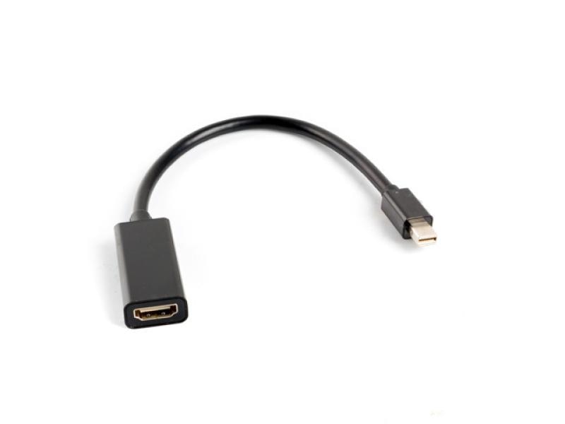 Cablu adaptor Mini DisplayPort(M) 1.2 -> HDMI(F) 20 cm negru LANBERG