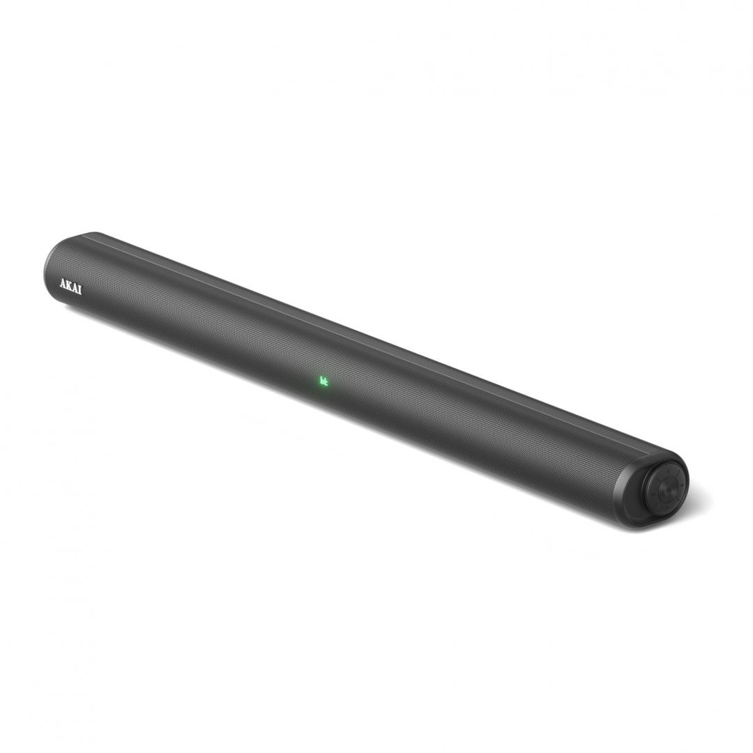 Soundbar Akai ASB-6L, putere RMS 60 W, difuzoare 2.25", 15W x 4., raspusn in frecventa 50Hz-18kHz, impendatanta 4 ohmi, negru