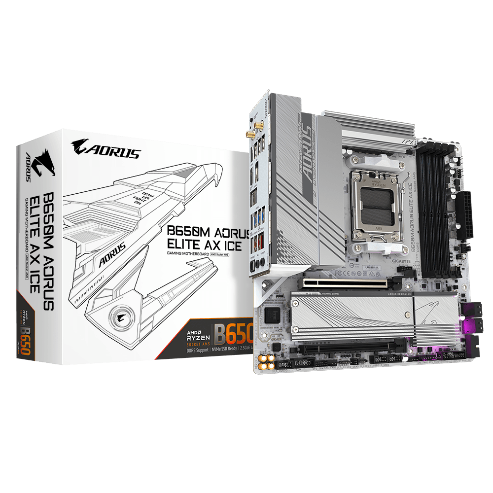 Placa de bază Gigabyte B650M AORUS ELITE AX ICE AM5