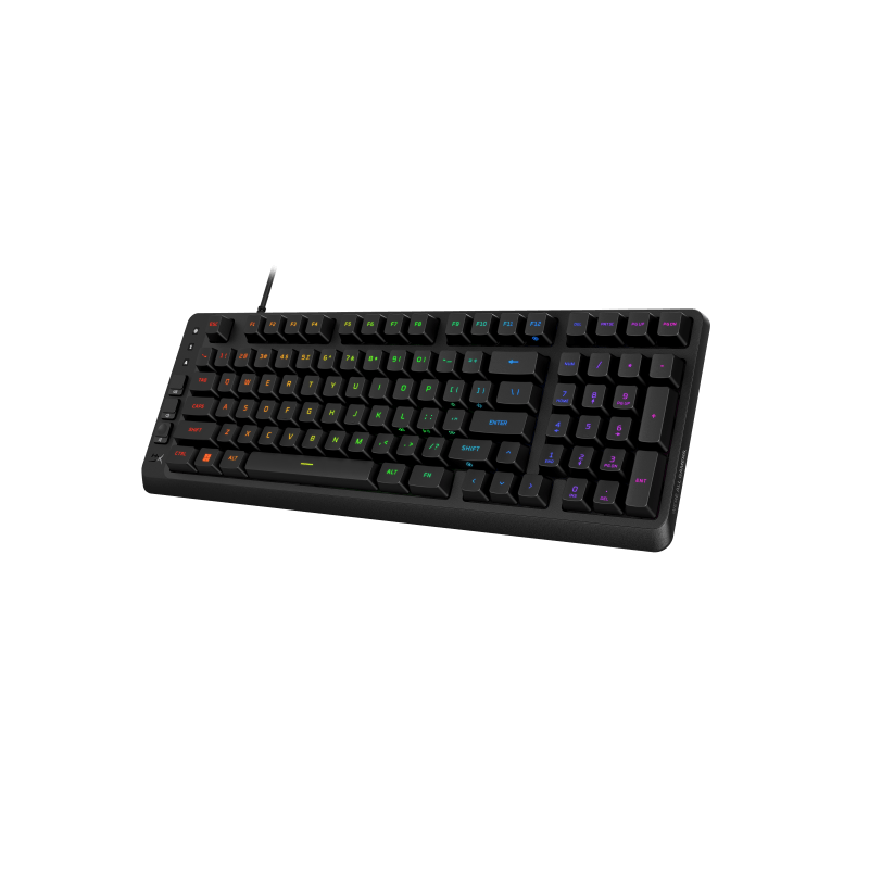 Tastatura gaming HP HyperX Eve 1800GAM, membrana, lungime cablu 1.5m, iluminare RGB (16,777,216 colors), polling rate 1000 Hz, negru