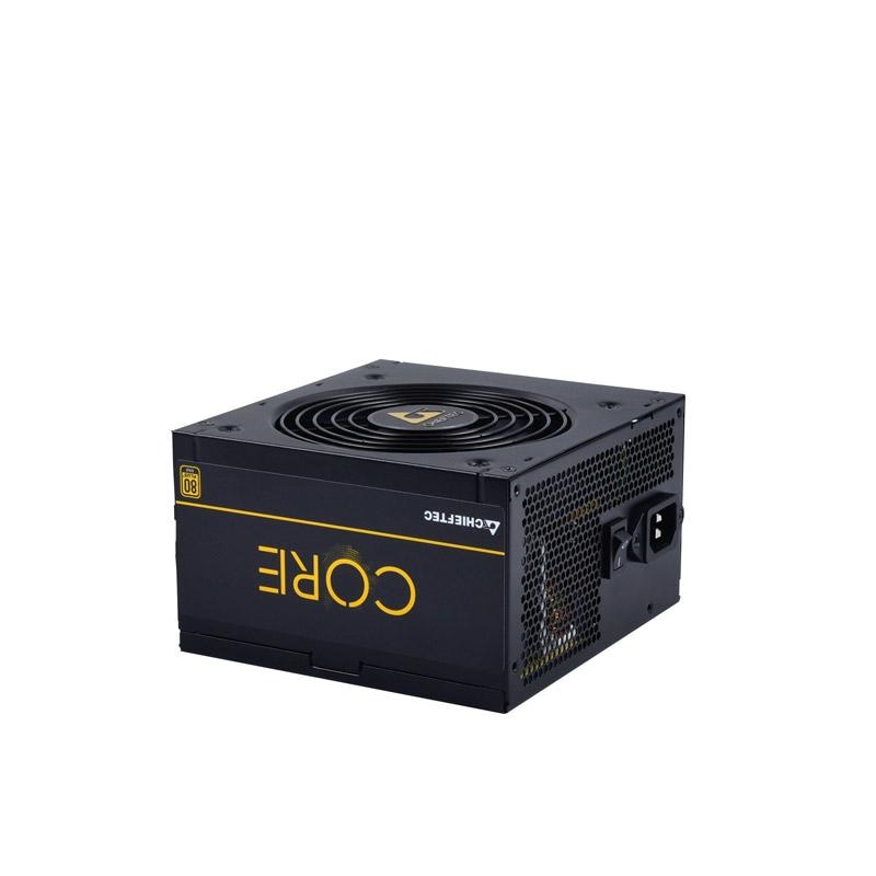 Chieftec Core BBS-500S. Total power: 500 W, AC input voltage: 100 - 240 V, AC input frequency: 47 - 63 Hz. Motherboard power connector: 24-pin ATX, SATA power cable length: 150,500 mm, Peripheral (Molex) power cable length: 150,500 mm. Purpose: PC, Power supply unit (PSU) form factor: PS/2, 80 PLUS
