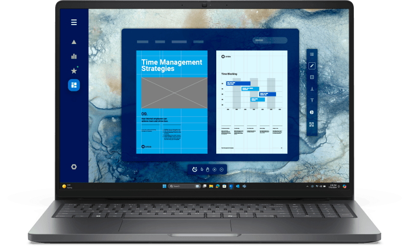 Laptop Business DELL Pro 16, cu procesor Intel Core 5 120U, 16'' IPS, 16 GB DDR5, 256 GB SSD, Intel Graphics, Windows 11 Pro