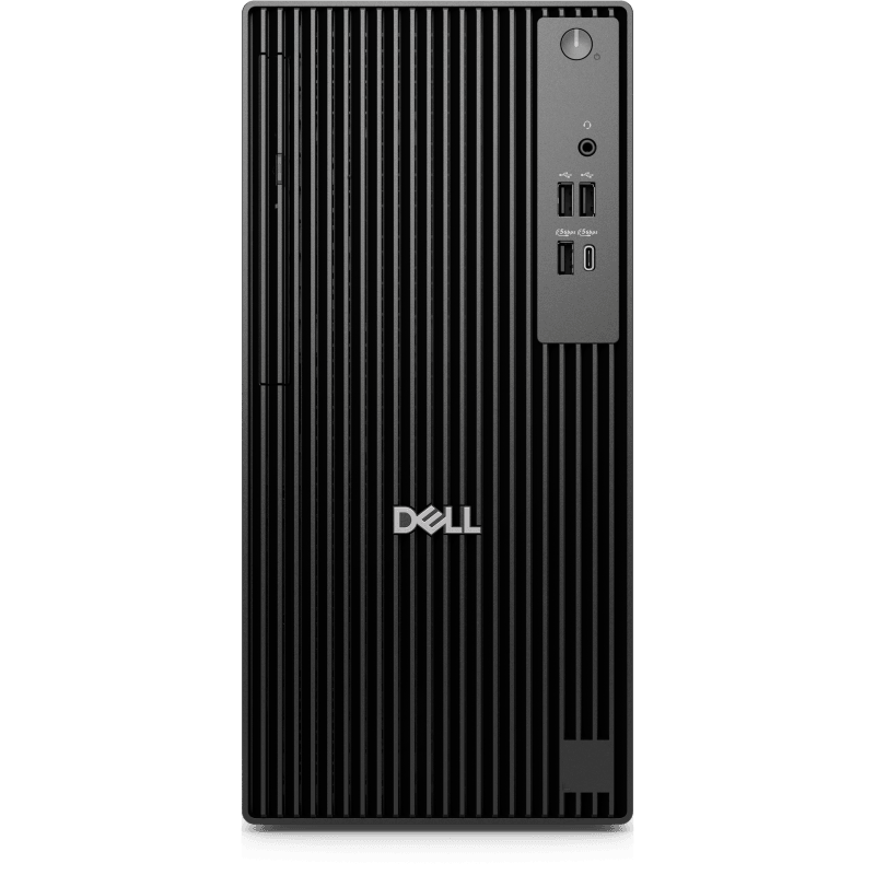 Desktop Dell PRO Tower QCT1250, 180W PSU, EPEAT Silver with Climate+, Energy Star Qualified, Intel(R) Core(TM) Ultra 5 235 (13 TOPS NPU, 14 cores, up to 5.0GHz), Integrated Graphics, 16GB: 1 x 16GB, DDR5, up to 5600 MT/s, non-ECC, 512GB SSD, 8x DVD+/-RW/RAM 9.5mm Slimline Optical Disk Drive