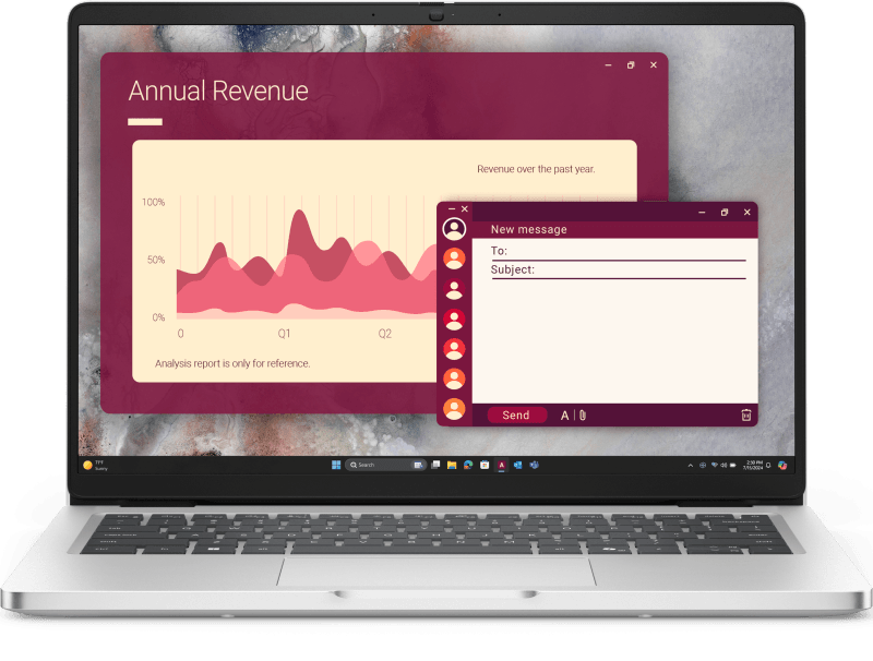 Laptop Business DELL Pro 14, cu procesor Intel Core Ultra 7 265U, 14'' IPS, 16 GB DDR5, 512 GB SSD, Intel Graphics, Ubuntu Linux