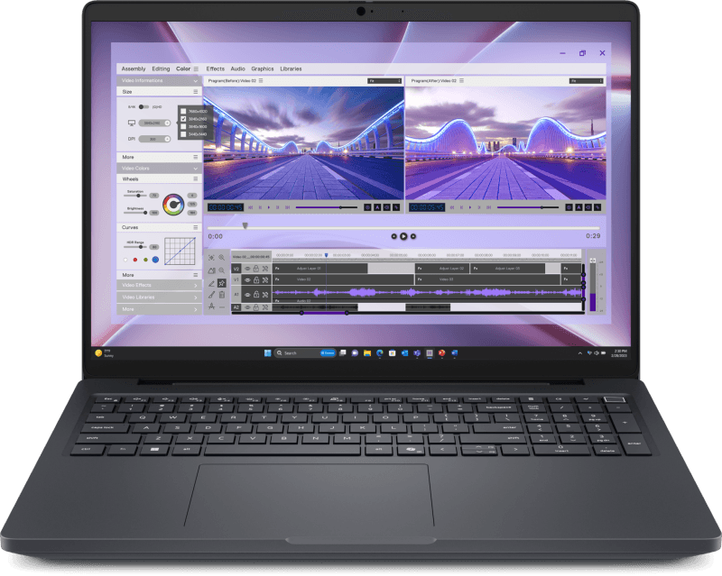 Laptop Workstation DELL Pro Max 16, cu procesor Intel Core Ultra 7 265H, 16'' WVA, 32 GB DDR5, 1 TB SSD, NVIDIA RTX PRO 1000 Blackwell, 8GB GDDR7, Windows 11 Pro