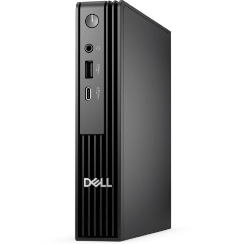 Dell Pro Micro QCM1255, 65W AC rugged adapter, 4.5mm barrel, E4, ENERGY STAR Qualified, EPEAT Gold with Climate+, AMD Ryzen(TM) 3 8300GE (4 cores, up to 4.9GHz), 35W CPU, 8 GB: 1 x 8 GB, DDR5, up to 4800 MT/s, non-ECC, 512GB SSD, No Optical Drive, Internal Speaker, Internal WiFi Antenna, MediaTek