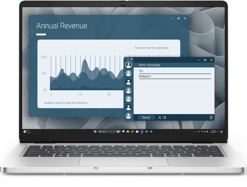 Laptop Business DELL Pro 14, cu procesor Ryzen AI 5 340, 14'' IPS, 16 GB DDR5, 512 GB SSD, AMD Radeon 840M, Windows 11 Pro