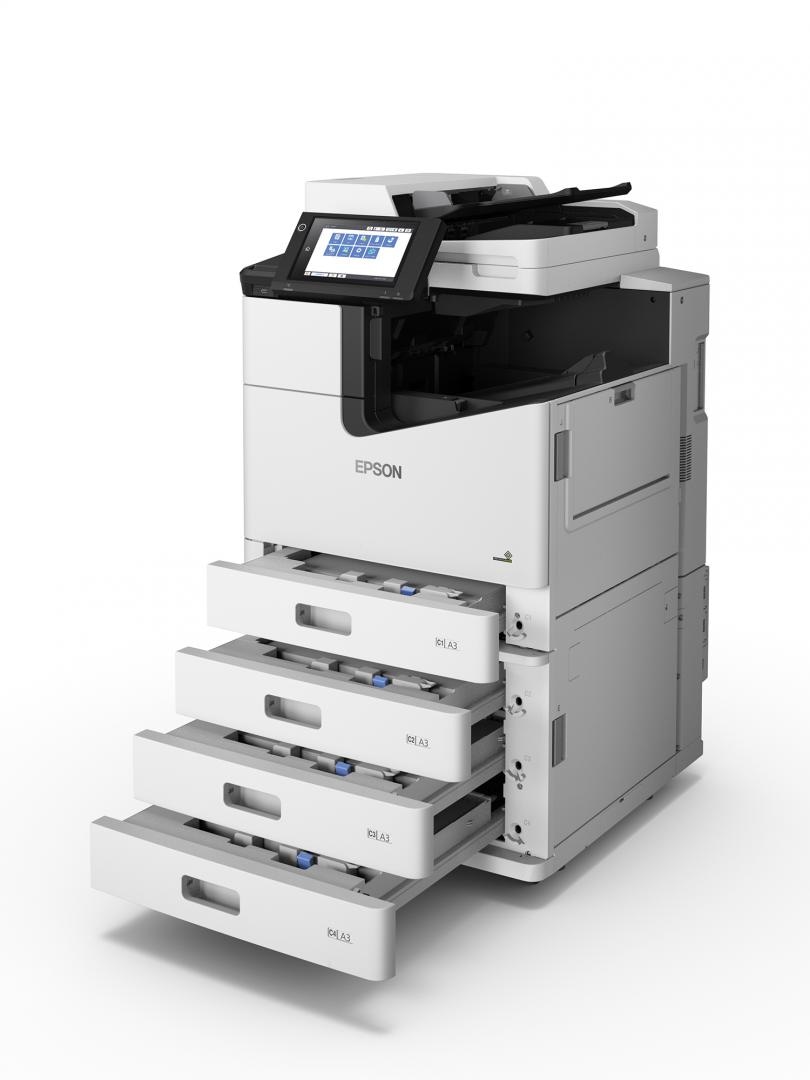 Multifunctional inkjet color Epson WF-C20750 D4TW, dimensiune A3 (Printare, Copiere, Scanare, Fax), duplex, viteza 75ppm alb-negru, 75ppm color, rezolutie 600 X 2400 dpi, limbaj de printare: PCL5c, PCL6, PostScript 3, PDF 1.7, ESC/P, ESC/P-R, PCL5e, ESC/Page, ESC/Page-Colour alimentare hartie