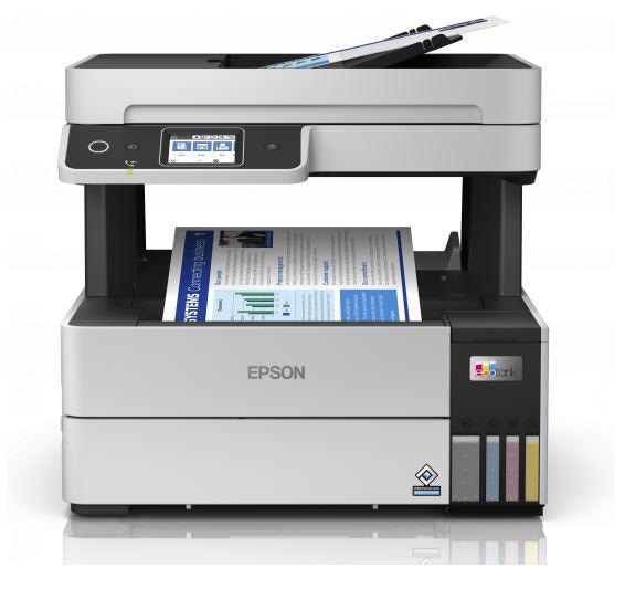 Multifunctional inkjet color Epson EcoTank CISS L6490, dimensiune A4 (Printare,Copiere, Scanare, Fax), printare borderless, viteza 37ppm alb-negru, 23ppm color, rezolutie 4800x1200 dpi, alimentare hartie 250 coli + 35 coli ADF, duplex automat ,scanner CIS rezolutie 1200x2400, Touchscreen color