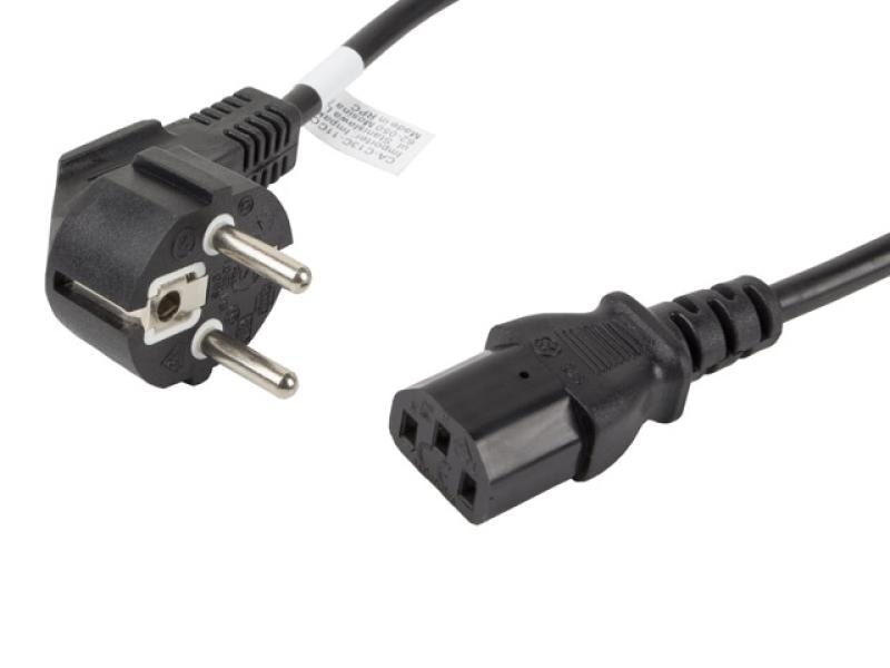 Cablu alimentare CEE 7/7  IEC 320 C13 1,8 m VDE negru