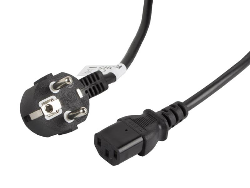 Cablu alimentare CEE 7/7  IEC 320 C13 3 m VDE negru