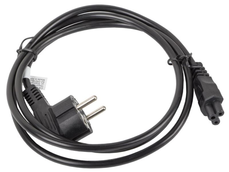Cablu alimentare CEE 7/7 („Mickey”)  IEC 320 C5 1,8 m VDE negru