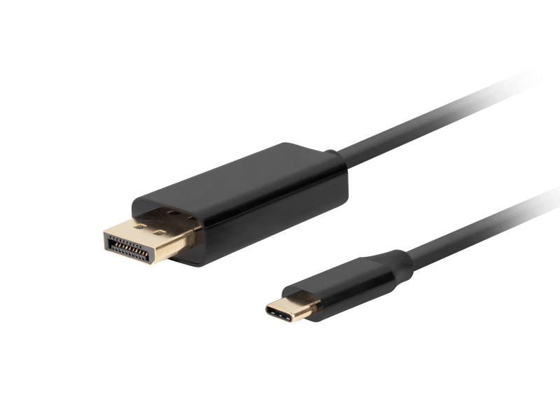 Cablu USB-C(M)  DisplayPort(M) 0,5 m 4K 60Hz negru