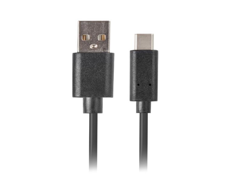 Cablu USB-C(M)  USB-A(M) 2.0 1 m negru QC 3.0