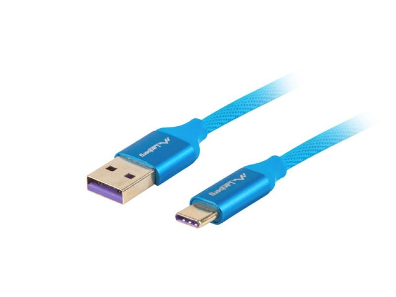 Cablu USB-C(M)  USB-A(M) 2.0 1 m albs