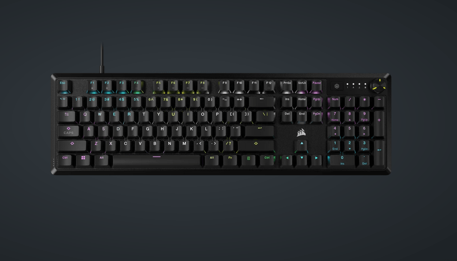 Tastatura mecanica CORSAIR K70 RGB CORE Mechanical Gaming Keyboard, Backlit RGB LED, CORSAIR Linear Red, Black, (CH-910971E-NA)