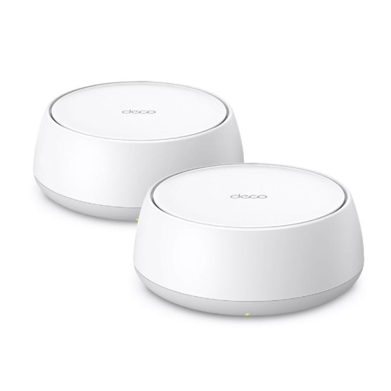BE3600 Whole Home Mesh Wi-Fi 7 System SPEED: 688 Mbps at 2.4 GHz + 2882 Mbps at 5 GHz SPEC: Internal Antennas, 2 × 1 Gigabit Ports (WAN/LAN auto-sensing), 160MHz for 5 GHz, 4-Stream FEATURE: Deco App, Router/AP Mode, IPv6, IPTV, HomeShield (Parental Controls, Antivirus, QoS, Reports), AI Mesh