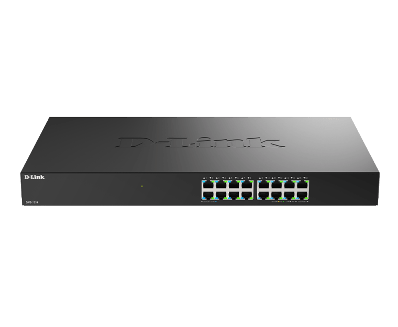 Switch unmanaged D-Link 16-Port 2.5G Multi-Gigabit, capacitate 80Gbps, negru