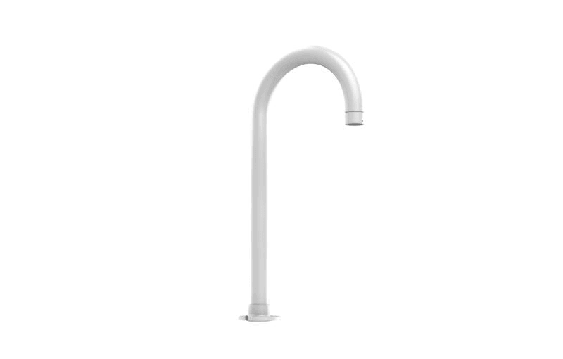 Suport Gooseneck pentru camere PTZ Hikvision, material: aluminiu si otel, culoare: alb, dimensiuni: 445.8 × 130.4 × 841.5mm, greutate: 6734g