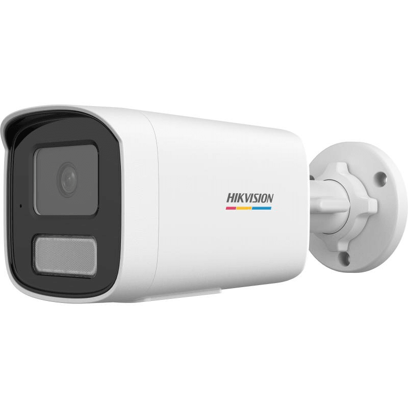 Camera de supraveghere IP Bullet 6MP ColorVu Hikvision DS-2CD1T67G2H- LIU(4MM), lentila fixa 4mm, iluminare: Color: 0.001 Lux @ (F1.0, AGC ON),B/W: 0 Lux with IR: 50m, microfon incorporat, interfata: 1 x RJ45 10 M/100 M self-adaptive Ethernet port, alarma la evenimente: Motion detection (support