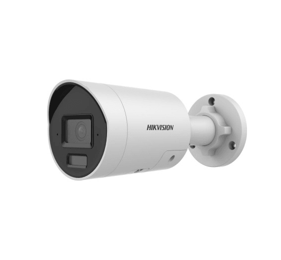 Camera de supraveghere IP Bullet 4MP Hikvision DS-2CD2043G2- LI2U/SL(2.8MM), lentila fixa 2.8mm, iluminare min: Color: 0.005 Lux @ (F1.6, AGC ON),0 Lux cu lumina alba: 40m, IR 40m, microfon incorporat, difuzor incorporat, slot card de memorie: microSD/microSDHC/microSDXC maxim 512GB, alarma la