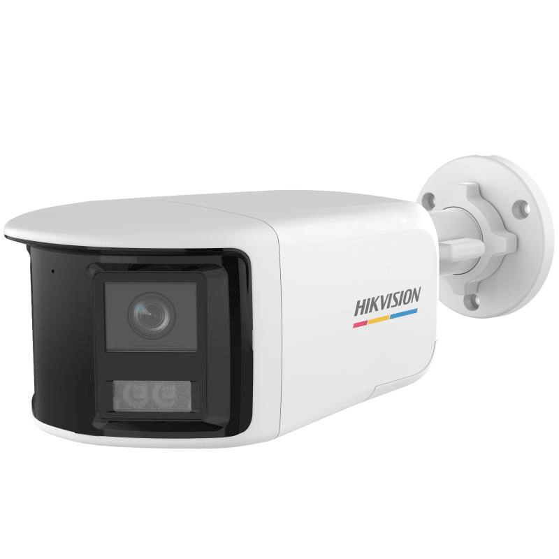 Camera de supraveghere Bullet 3K Hikvision DS-2CE12KF3TP-DLS, lentila fixa 2.8mm, iluminare min: 0.0005 Lux @ (F1.0, AGC ON), 0 Lux cu lumina alba, IR 20m, lumina alba 40m, microfon incorporat, alimentare: 12 VDC ± 25%, max. 8.9 W, protectie: IP67, dimensiuni: 234.46 mm × 103.58 mm × 76.01 mm