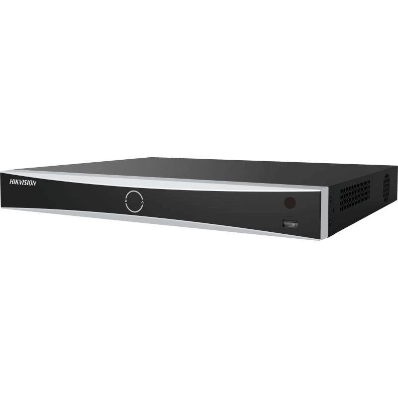 NVR Hikvision 8 canale DS-7608NXI-I2/8P/VPRO, pana la  32 canale 1080p decoding capability, pana la 8 canale functie AcuSeek si AcuSearch, pana la 8-ch IP camera inputs, Face picture comparison, human face capture, face picture search, ANPR, iesiri: HDMI/VGA, H.265, H.265+, H.264, H.264 +, MPEG4, 2